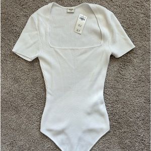 Abercrombie & Fitch white body suit